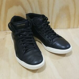 Cole Haan Mens Black Grand Crosscourt Modern Mid Sneaker Style Boots, Size 11